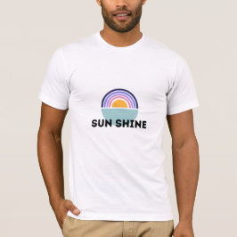 Camiseta Ilustración de tipografía de sol brillante