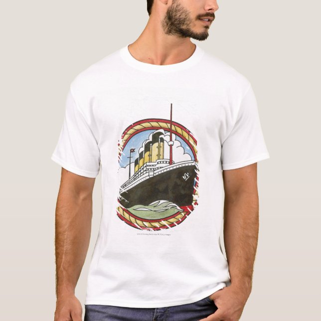 Camiseta Ilustracion de titánico (Anverso)