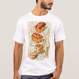 Camiseta Ilustracion de torta de fruta de cosecha