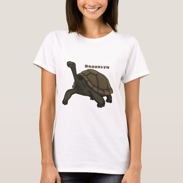 Camiseta Ilustracion de tortugas terrestres de Galápagos (Anverso)