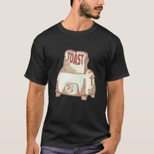 Camiseta Ilustración de tostada y tostador