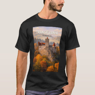 Camiseta Ilustración de Transilvania Rumania Arte de viaje