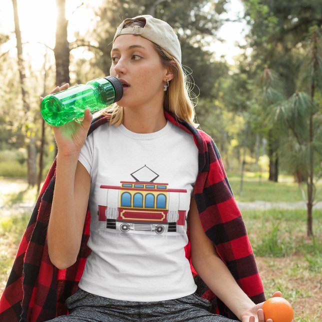 Camiseta Ilustracion de tranvía retro (Subido por el creador)