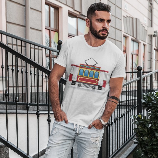 Camiseta Ilustracion de tranvía retro (Subido por el creador)