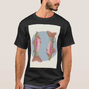 Camiseta Ilustración de trucha arcoíris