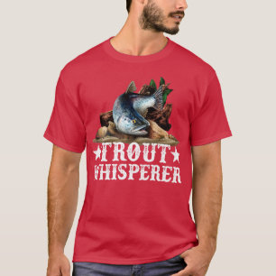 Camiseta Ilustracion de trucha Pescado Fly Pescador Art 1