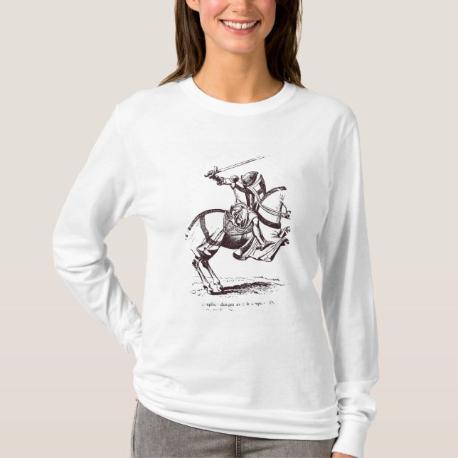 Camiseta Ilustracion de un caballero Templar (Anverso)