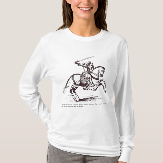 Camiseta Ilustracion de un caballero Templar (Anverso)