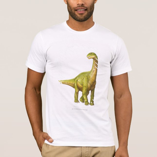 Camiseta Ilustracion de un Camarasaurus (Anverso)
