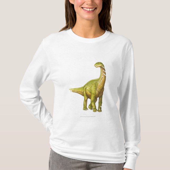 Camiseta Ilustracion de un Camarasaurus (Anverso)