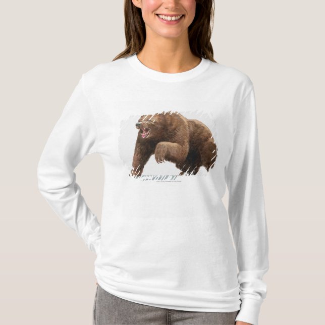 Camiseta Ilustracion de un oso de Brown (Anverso)