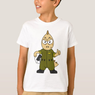 Camiseta Ilustracion De Un Piloto De Jet De Allosaurus.