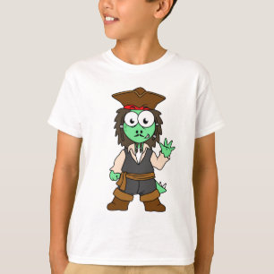 Camiseta Ilustracion De Un Pirata Stegosaurus, Jack Sparrow