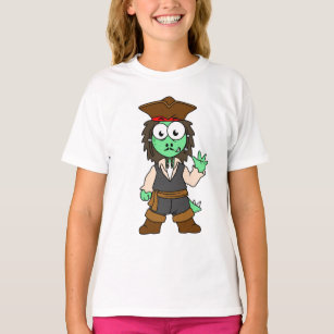 Camiseta Ilustracion De Un Pirata Stegosaurus, Jack Sparrow