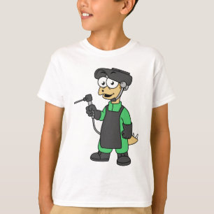 Camiseta Ilustracion De Un Soldado Estegosaurio.