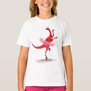 Camiseta Ilustracion De Una Ballerina Bailando Raptor.