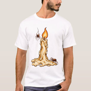 Camiseta Ilustración de vela derretida