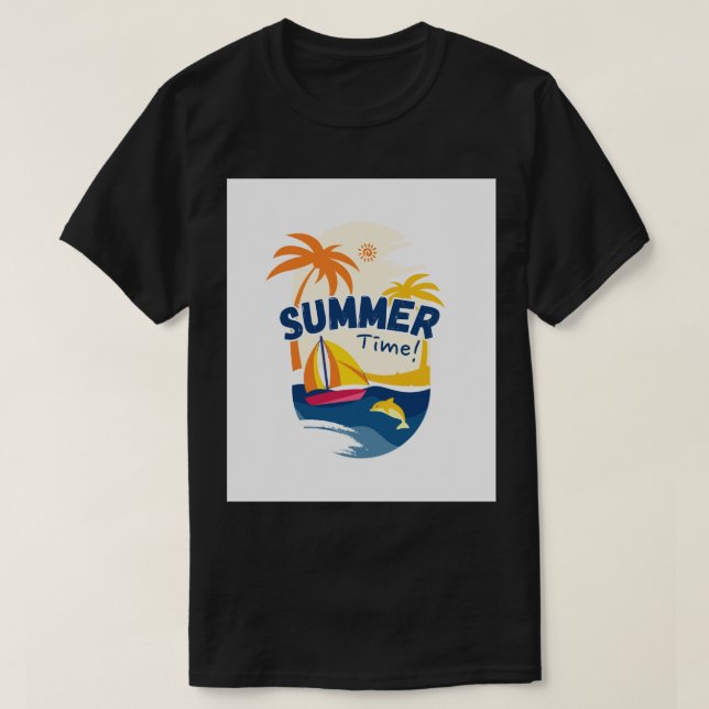 Camiseta Ilustracion de verano (Diseño del anverso)