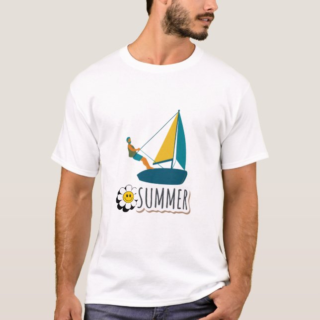 Camiseta Ilustración de verano (Anverso)