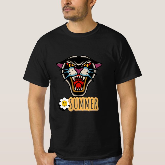Camiseta Ilustración de verano (Anverso)