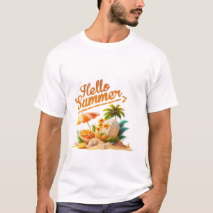 Camiseta Ilustracion de verano de Hello