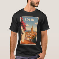 Ilustración de viaje de arte vintage de Sevilla Es