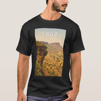 Camiseta Ilustración de viaje de arte vintage de Togo
