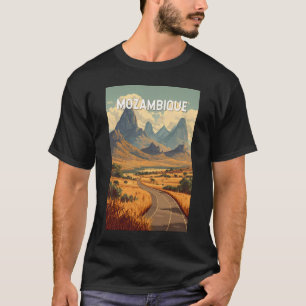 Camiseta Ilustración de viaje de Mozambique Arte Vintage