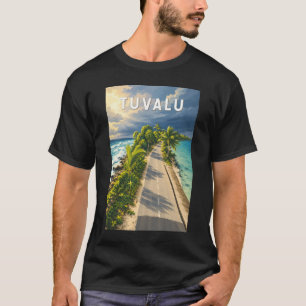 Camiseta Ilustración de viaje de Tuvalu Arte Vintage