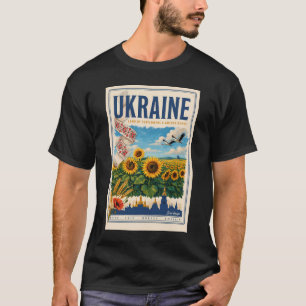 Camiseta Ilustración de viaje del domo dorado del girasol d
