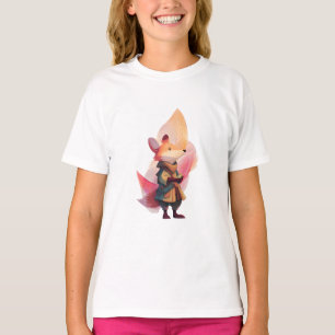 Camiseta Ilustración de viajero zorro aventurero