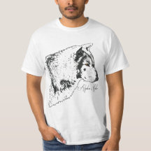 Ilustracion de vida silvestre Alpha Gray Wolf