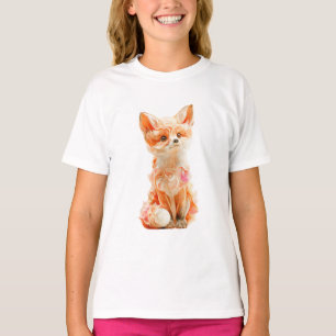 Camiseta Ilustración de zorro etéreo y fantástico para niño