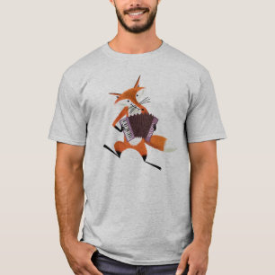 Camiseta Ilustracion de zorro musical