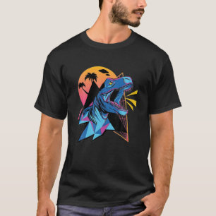 Camiseta Ilustración del altavoz del espacio de los dinosau