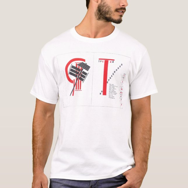 Camiseta Ilustracion del arte del EL Lissitzky- a 'para el (Anverso)