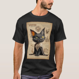 Camiseta Ilustración del Bestiario del Gato Vampiro Vampurr
