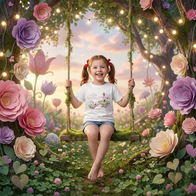 Camiseta Ilustracion del castillo de amor flotante Fantasía (Subido por el creador)