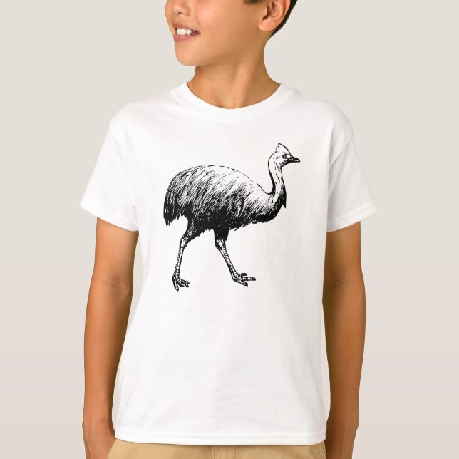 Camiseta Ilustracion del casuario (Anverso)
