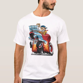 Camiseta Ilustracion del coche de carreras de alta velocida