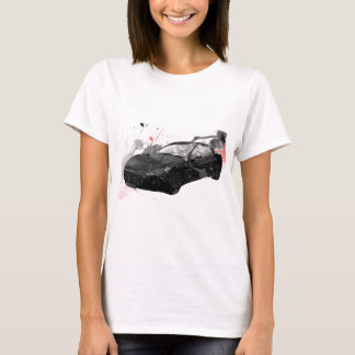 Camiseta ilustracion del coche de GT del maserati