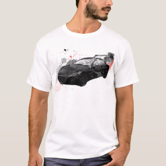 Camiseta ilustracion del coche de GT del maserati