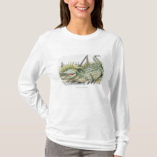 Camiseta Ilustracion del cocodrilo en la orilla