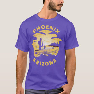 Camiseta Ilustracion del Desierto de Phoenix Arizona Vintag