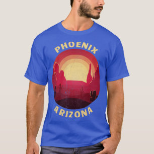 Camiseta Ilustracion del Desierto de Phoenix Arizona Vintag