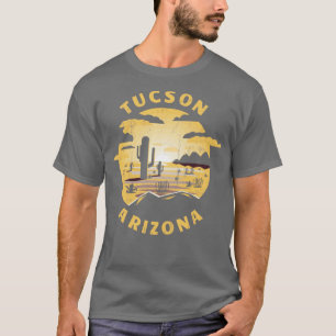 Camiseta Ilustracion del desierto de Tucson Arizona Vintage