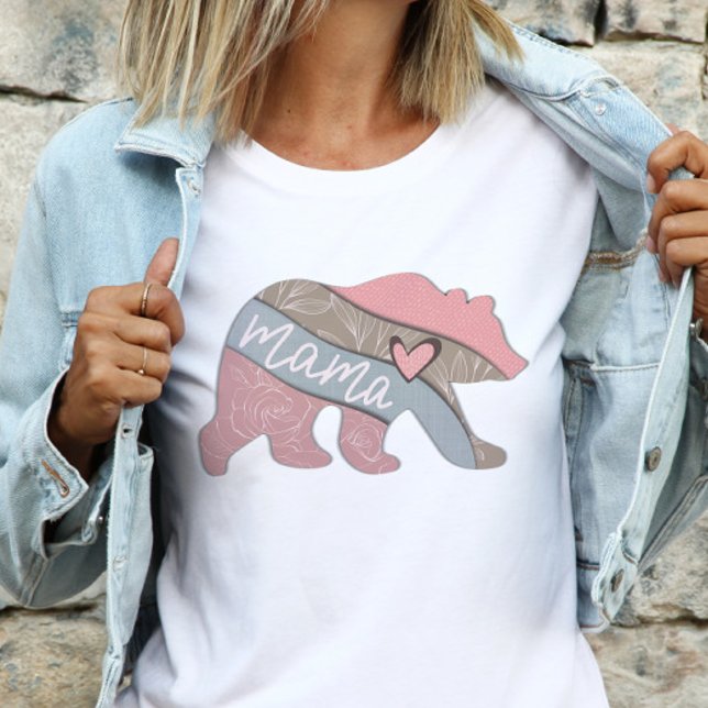 Camiseta Ilustracion del Día de las Madres con Flores Mama  (Subido por el creador)