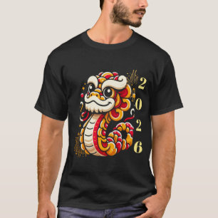 Camiseta Ilustración del dragón del año personalizado Rojo 