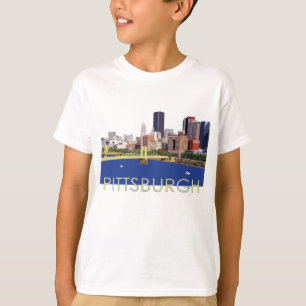 Camiseta Ilustracion del equipo de Guay Pittsburgh Skyline