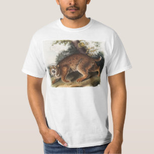 Camiseta Ilustracion del gato salvaje estadounidense (Lynx 